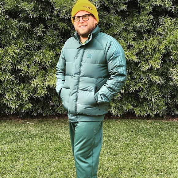 adidas Originals Jonah Hill Puffer Jacket Maroon - Picture 6 of 8